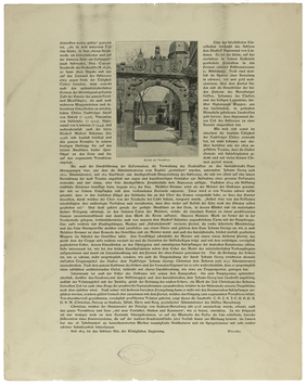 Vorschaubild Merseburg: Schloss, Fotodruck und Text, Seite 2 (Rückseite, mit Seminarstempel Version 1)